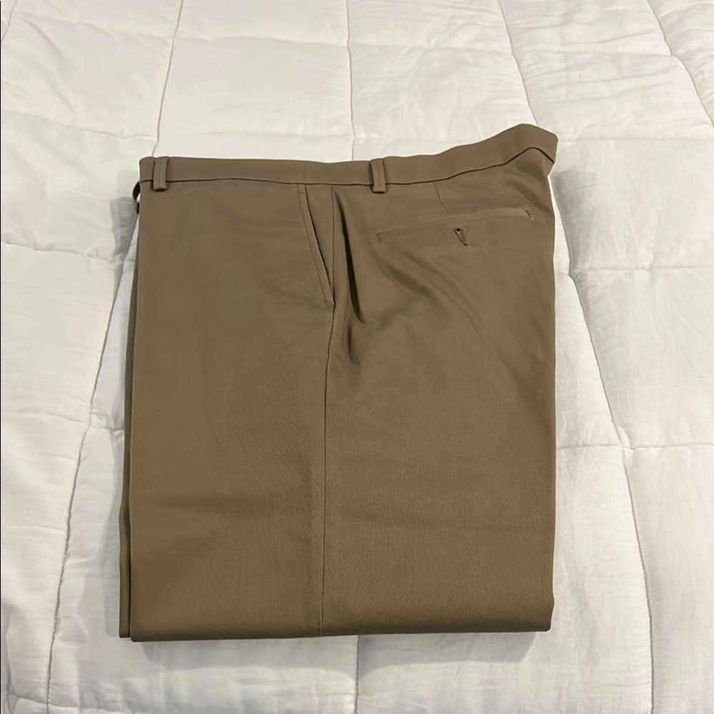 Haggar Tan Chinos Classic Straight-Leg Trousers
